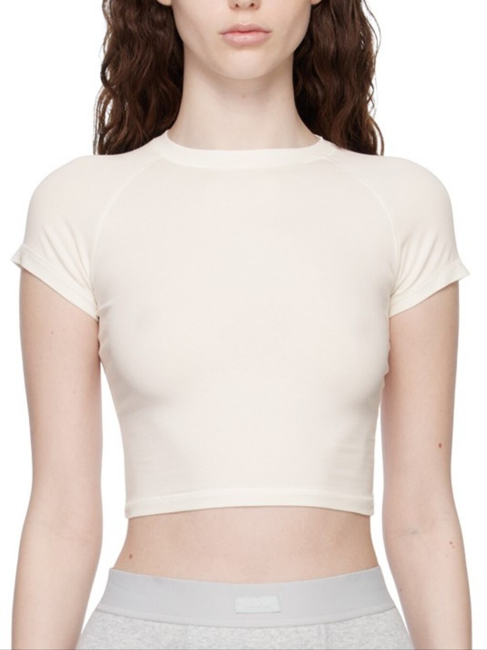 Skims New Vintage Cropped Raglan T-shirt AP-TSH-1367 Marble Size 3X